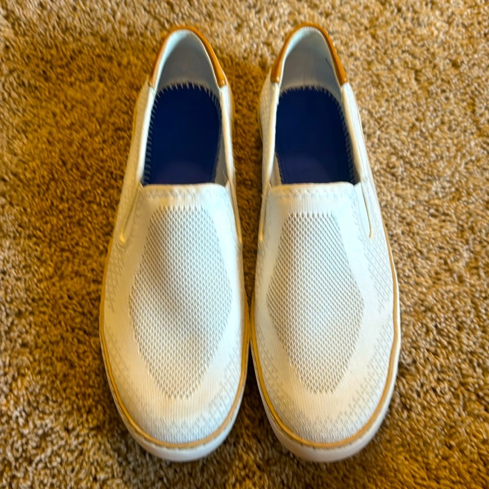 Dr. Scholl's White Fabric Loafer